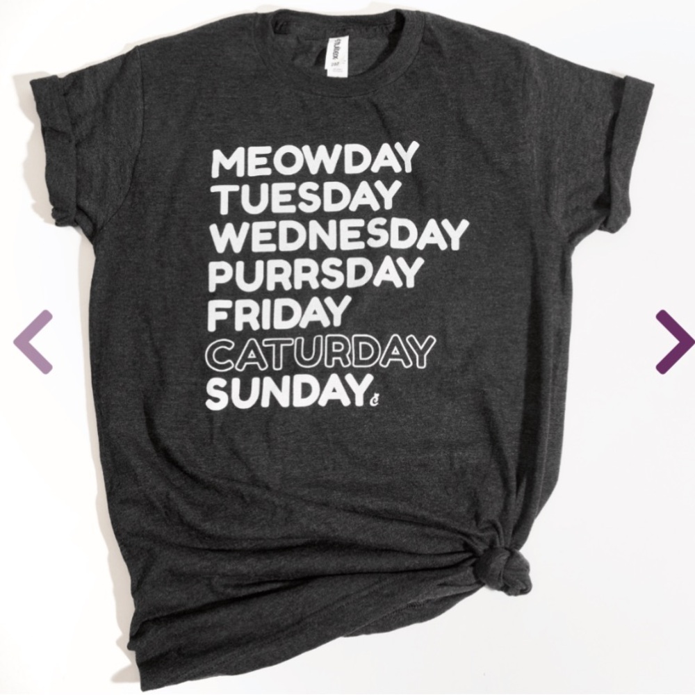 Days of the Week Cat Tee